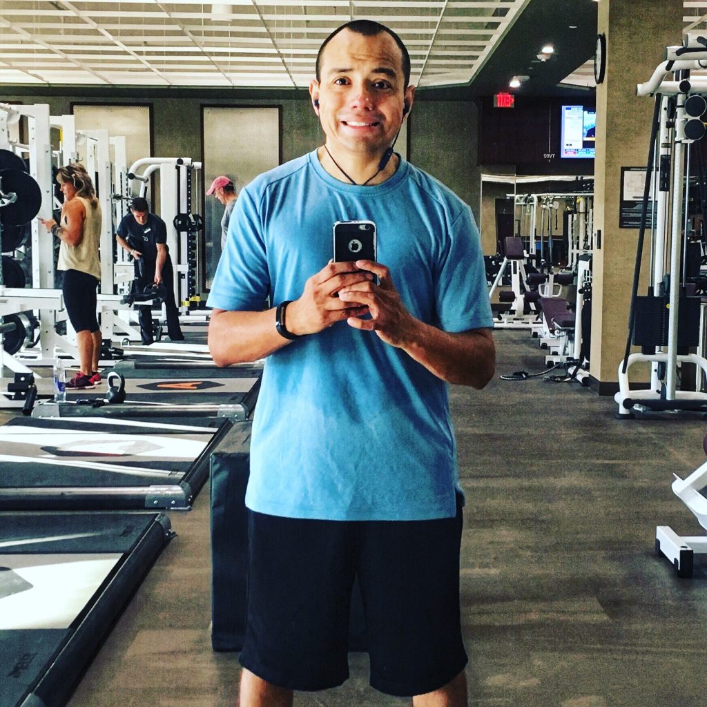 Carlos Frevert at the gym.